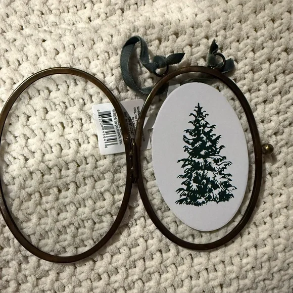 Brass and Glass Oval Frame Ornament - Hearth & Hand™ with Magnolia - Picture 4 of 6